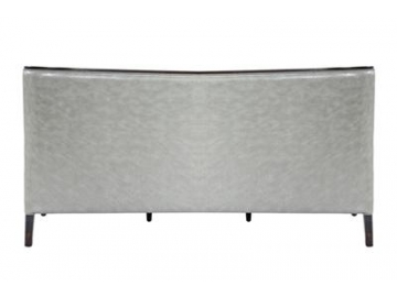 Wood Frame 3 Seat Leather Sofa & Couch