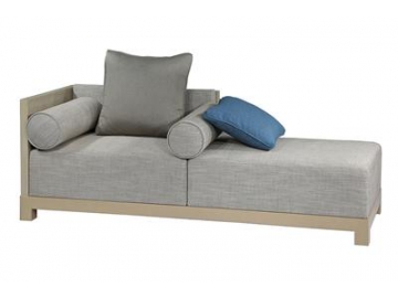 Beech Wood Fabric Sectional Sofa