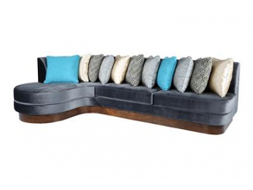 Wood Frame Corner Sectional Sofa