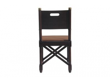 Dining Room Wood Frame Leather Chair