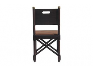 Dining Room Wood Frame Leather Chair