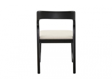 Modern Wood Frame Fabric Dining Room Chair