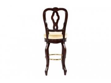 Wood Seat Back Bar Stool