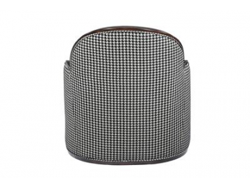 Curved Back Hotel Fabric Armchair