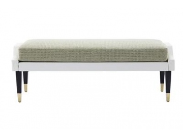 Fabric Hotel Bedroom Bench