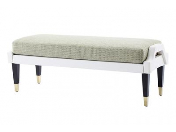 Fabric Hotel Bedroom Bench