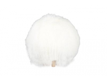 Faux Fur Wood Stool