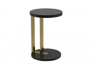 Luxury Marble Top Metal Side Table