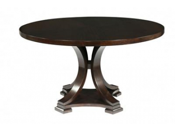 Round Cherry Wood Dining Table