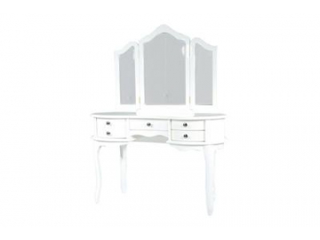 Vertical Mirror Wood Dressing Table