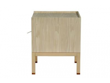 Beech Wood Bedside Table