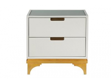 2-Drawer Wood Nightstand