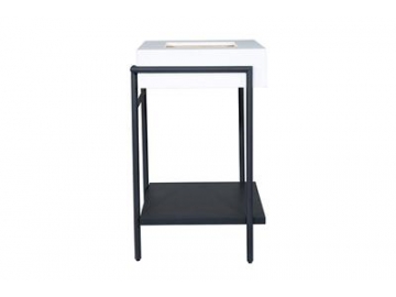 Metal Frame Quartz Wash Basin Cabinet