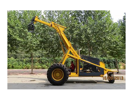 3-Wheel Wood Log Grapple Loader