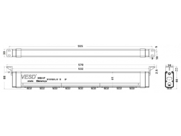 Antistatic Ionizing Air Bar / Static Ionizer
