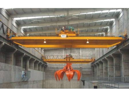 Overhead Lifting Bridge Crane with Grab Bucket