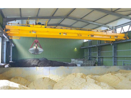 Overhead Lifting Bridge Crane with Grab Bucket