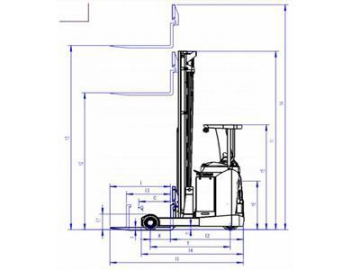 FRB 2,000kg Electric Reach Truck