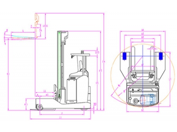 RSEW 3,000kg Multi Directional Reach Truck