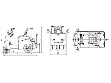 2,000kg Electric Tugger