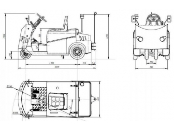 6,000kg Electric Tugger