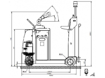 Stand-Up 3,000-5,000kg Electric Powered Tugger