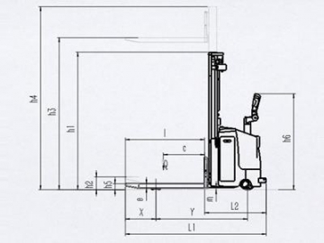 XE 1,000-2,000kg Electric Lift Stacker