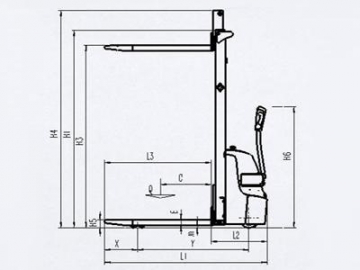 XEA 1,000-1,200kg Electric Lift Stacker