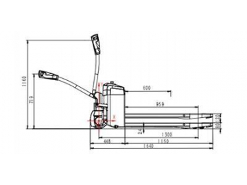 1,500kg Electric Pallet Jack Truck