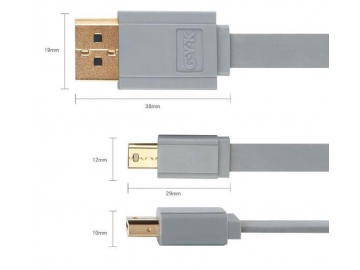 4K Mini DisplayPort to DisplayPort Cable, Thunderbolt Cable