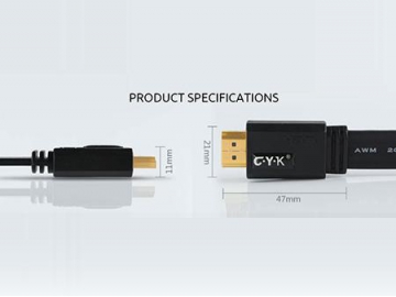 4K HDMI Cable, Flat Cable for Computer and TV