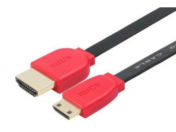 Mini HDMI Cable, Flat Cable for Tablet PC and Camera