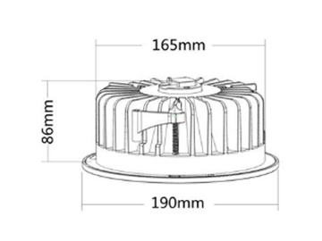 Y1 Series LED Downlight, SMD Recessed LED Downlight