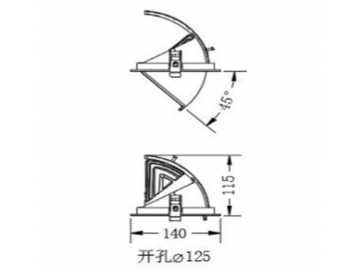 H Series LED Downlight, LED Gimbal Downlight