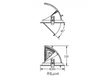 H Series LED Downlight, LED Gimbal Downlight