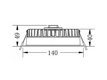 U Series LED Downlight, SMD LED Downlight with Combined Optical Forms