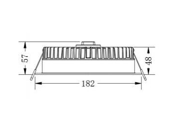 U Series LED Downlight, SMD LED Downlight with Combined Optical Forms