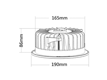 X Series LED Downlight, High Performance COB LED Downlight
