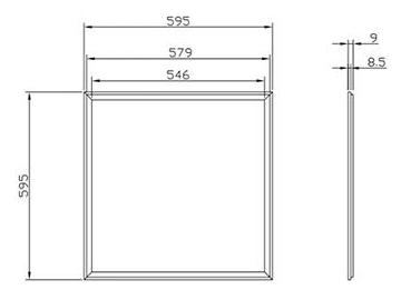 Dimmable and CCT Tunable LED Panel Light
