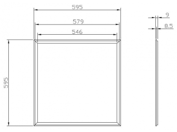 Smart Panel light-Radar sensor LED panel light