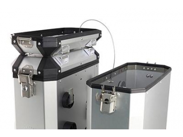 Cosmo-P1 Motorcycle Pannier System  (Includes aluminum side cases, pannier rack)