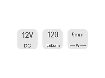 D3120 12V 5mm  Decorative Ceiling LED Strip Light