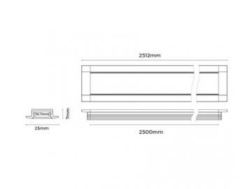 LE2507  Recessed LED Lighting Fixture