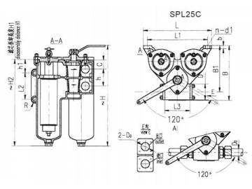 Dual Cylinder Oil Pan Filter