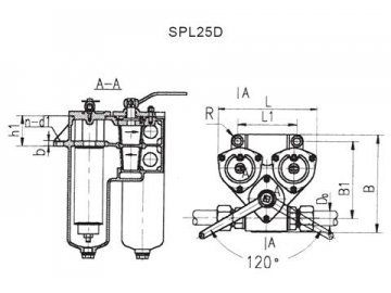 Dual Cylinder Oil Pan Filter