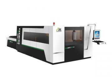 2000×4000mm Large Format Fiber Laser Cutter with Protective Cover, CMA2040C-GH-A Laser Cutting System