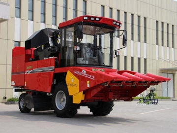 4YZ-4C Type Corn Combine with Corn Stalk Cutting, Corn Peeling, Corn Stalk Grinding