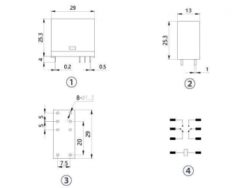 NNC69A-2Z Miniature Electromagnetic Relay