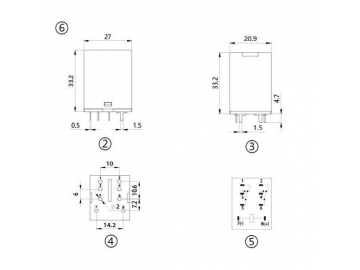 NNC68A-2Z Electromagnetic Relay (JQX-13F-2Z Relay Switch)