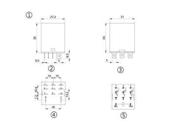 NNC68A-3Z Electromagnetic Relay (JQX-13F-3Z Relay Switch)